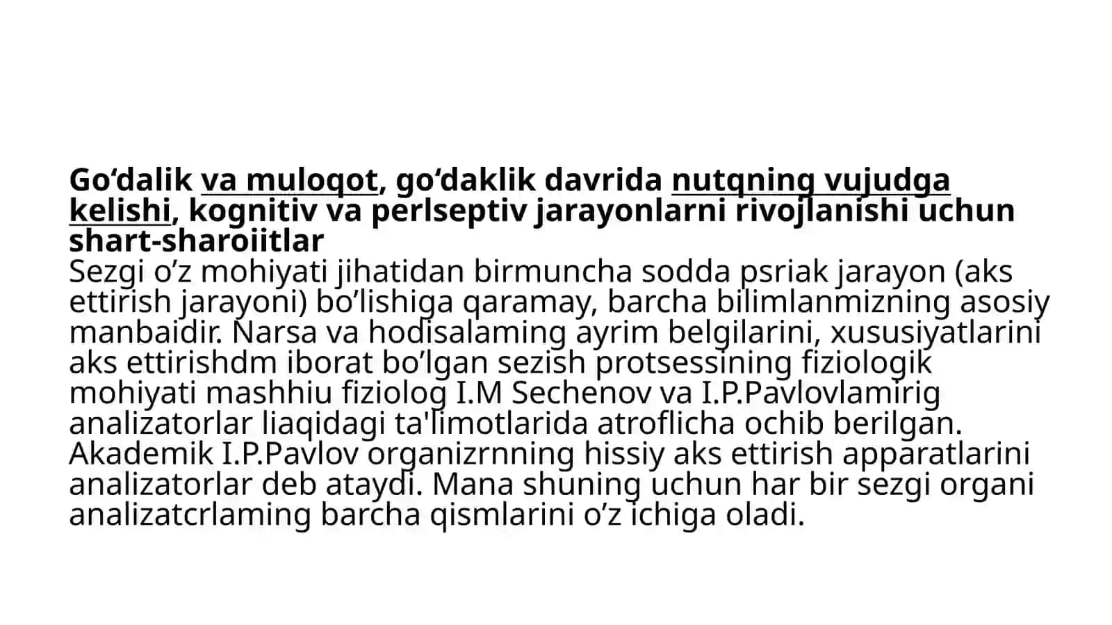 Go‘daklik davri da muloqot va nutqning rivojlanishi 3