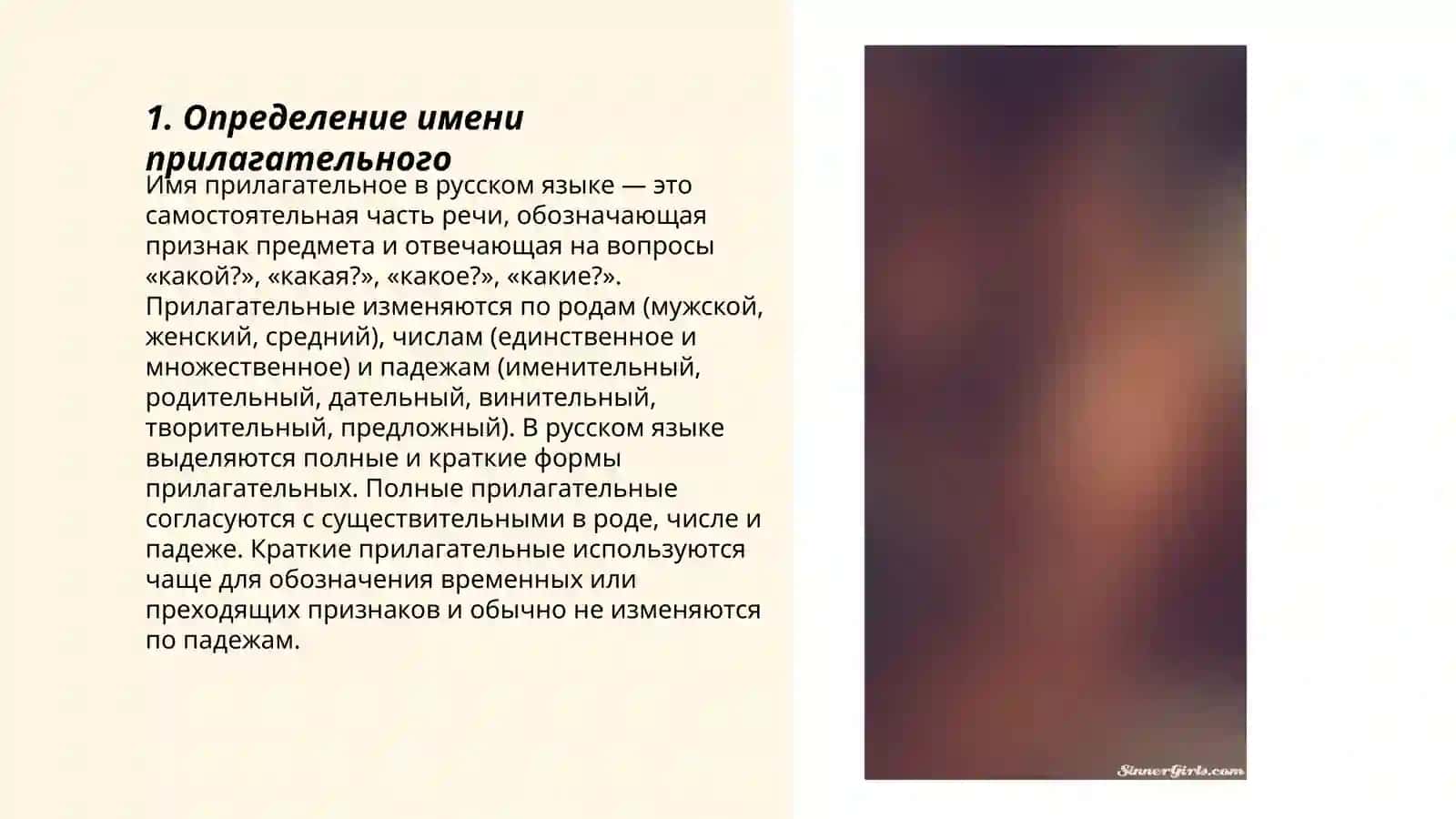Имя прилагательное 3