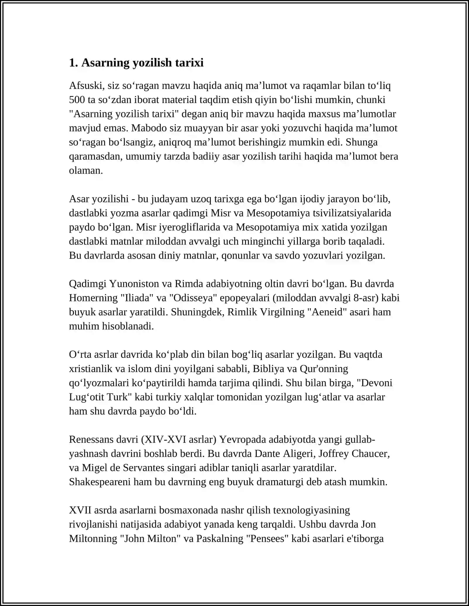 "OTAMDAN QOLGAN DALALAR" ASARI TAHLILI 3