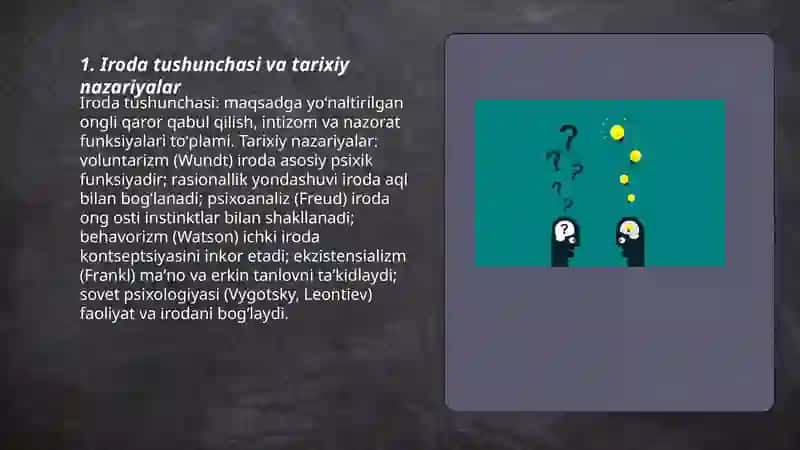Iroda borasidagi nazaryalar 3