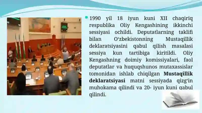 Mustaqil O‘zbekiston Respublikasining tashkil topishi va uning tarixiy ahamiyati 3