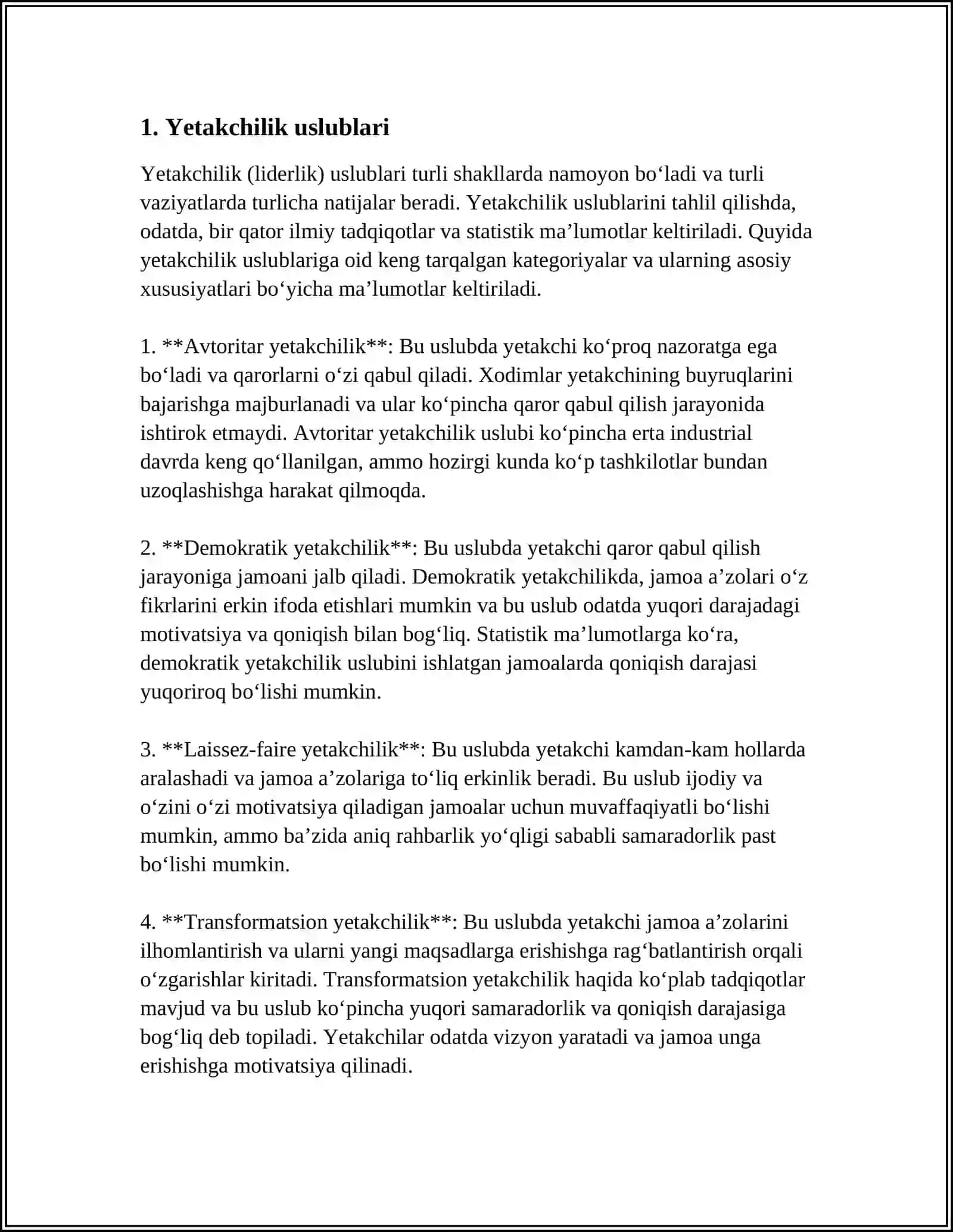 LIDERLIK FAOLIYATI MOTIVLARI 3