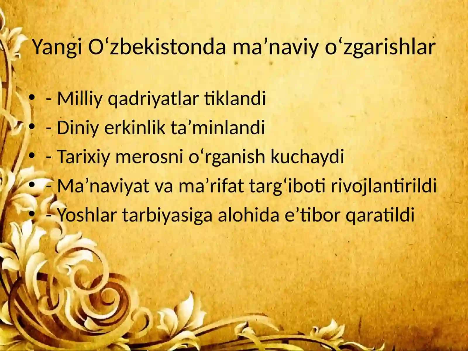 Davlat boshqaruvi tizimida amalga oshirilgan islohotlar 3