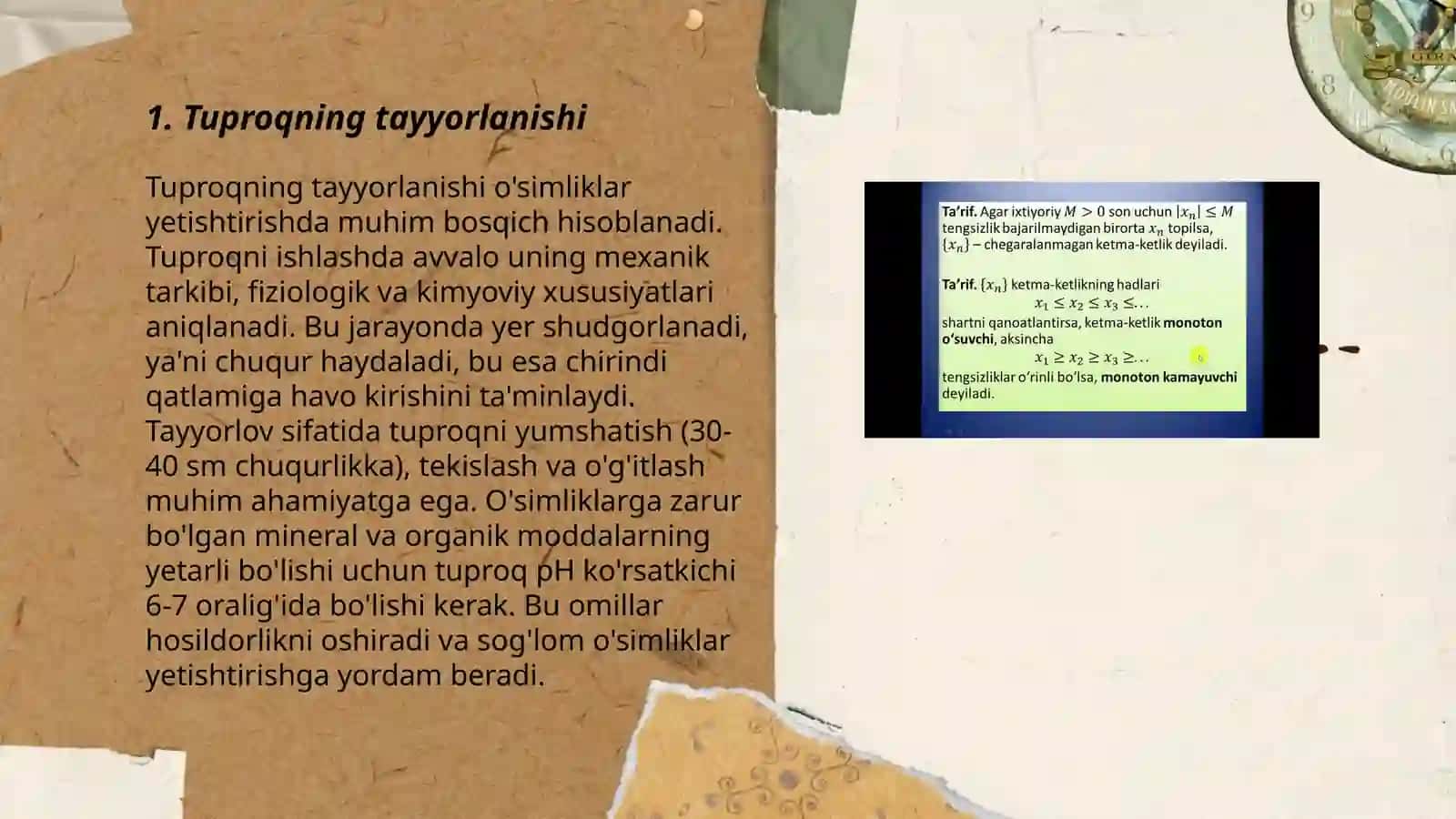 Tuproqning tayyorlanishi 3