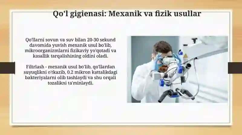 Mexanik va fizik antiseptika usullari 3