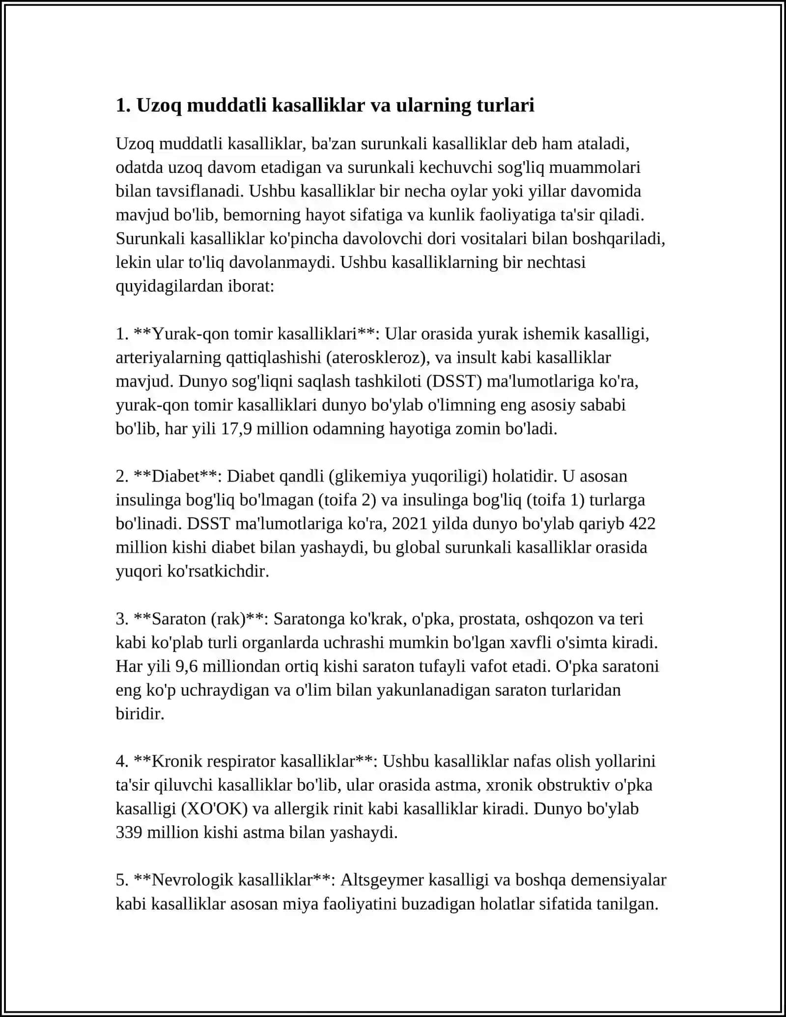 Uzoq Muddatli Kasal Bolalarning O'ziga Xos Xususiyatlari 3