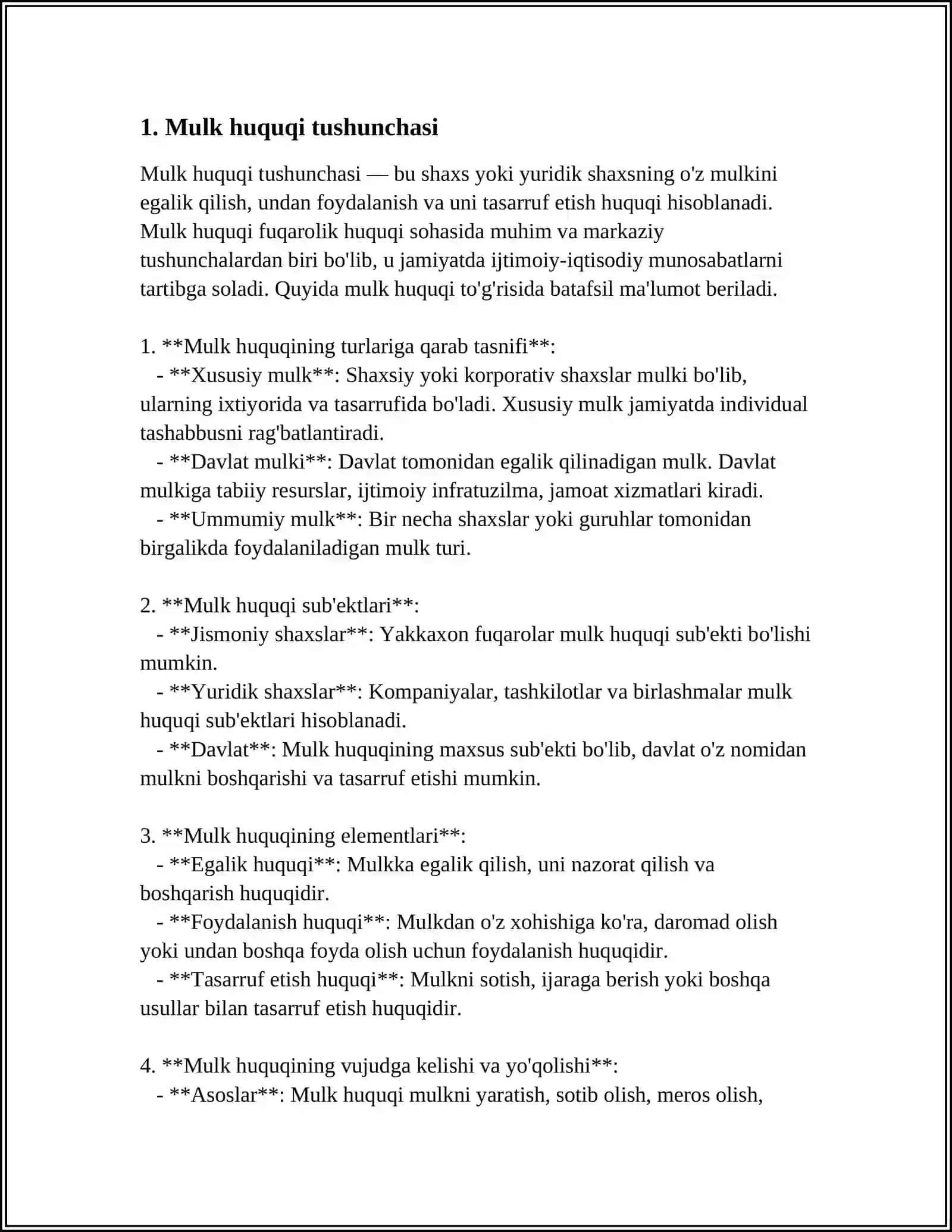 MULK HUQUQI 3