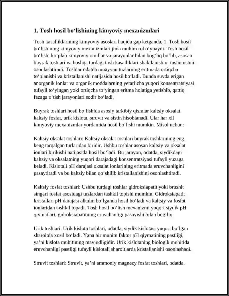 TOSH KASALLIKLARINING KIMYOVIY ASOSLARI 3