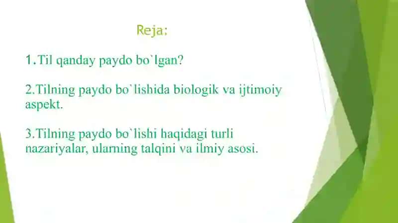 Tilning paydo bo`lishi haqida nazariyalar 3