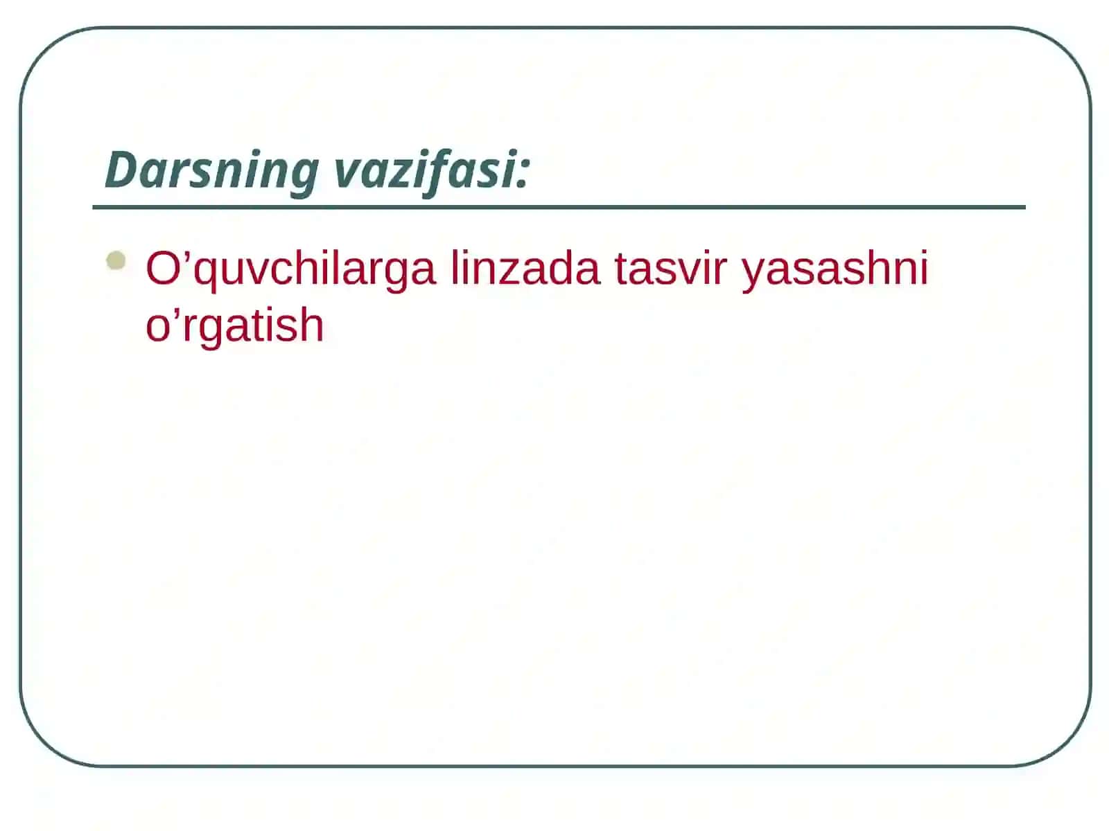 Linza. Linzada tasvir yasash 3