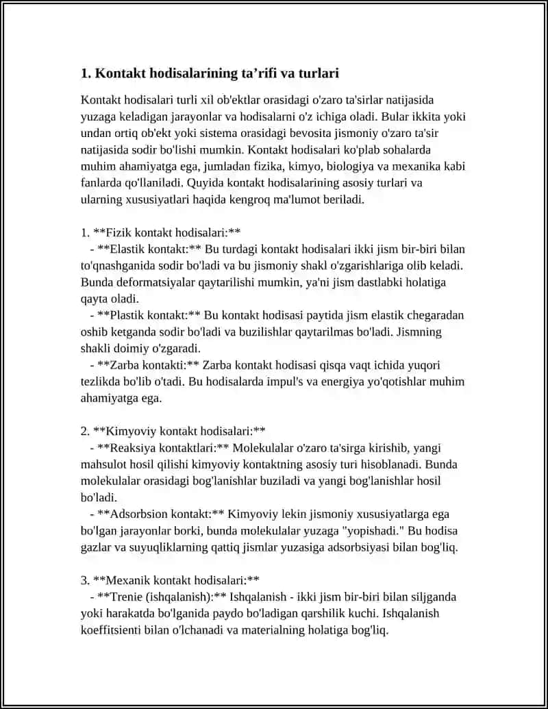 KONTAKT HODISALARI 3
