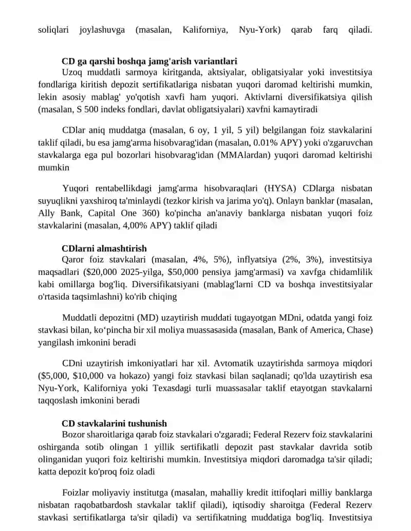 Depozit sertifikatlari 3