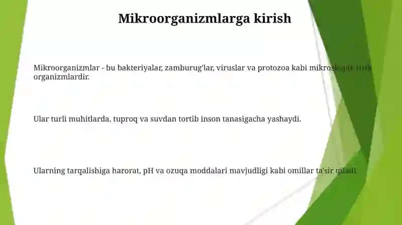 Mikroorganizmlarning tabiatda tarqalishi 3