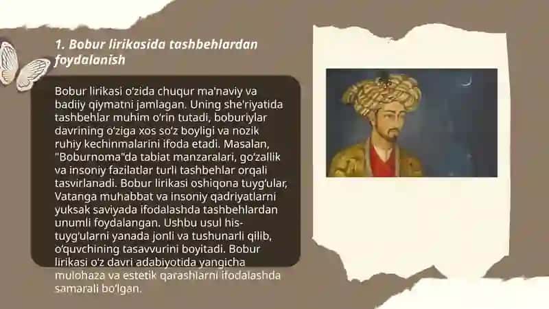 Bobur lirikasida badiy sanatlar 3