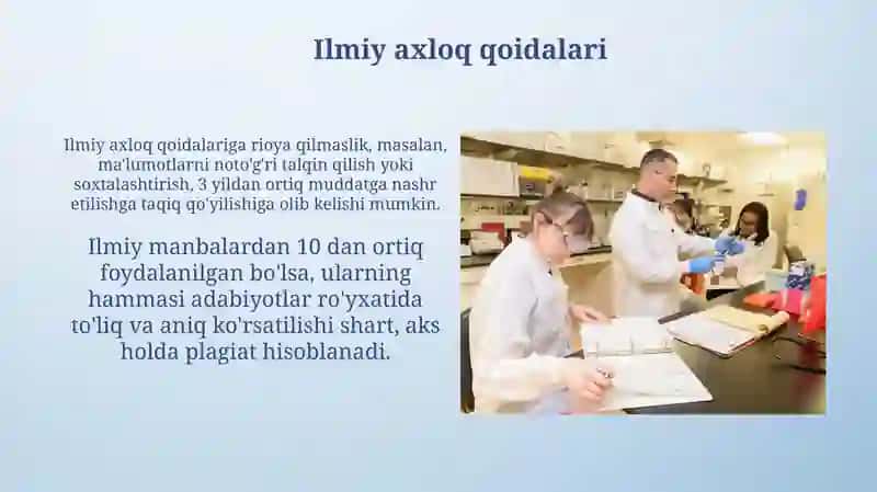 Ilmiy ishlar va hisobotlar tayyorlash 3