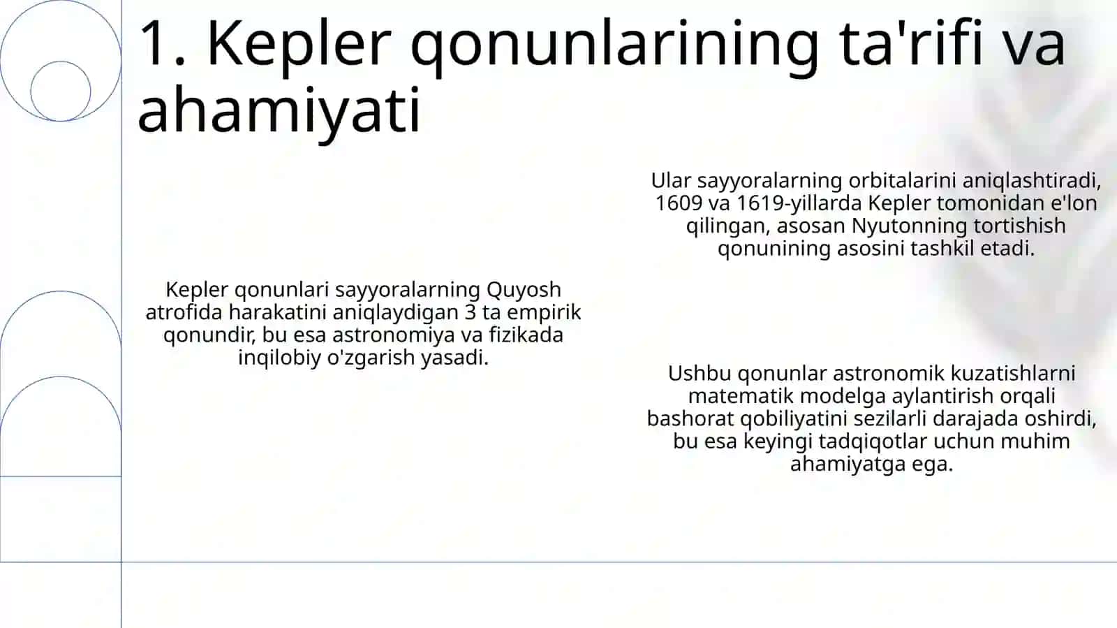 Kepler qonunlari 3
