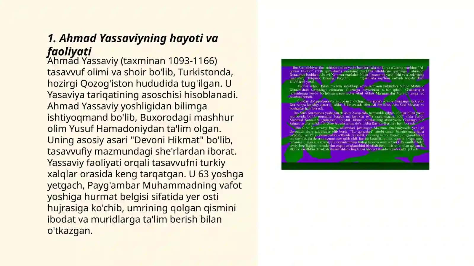 Ahmad Yassaviyning pedagogik qarashlari 3