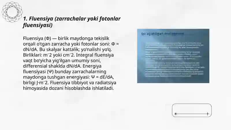 Ionlashtiruvchi nurlanish maydon kattaliklari 3