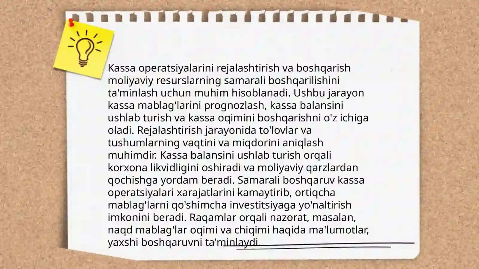 Kassa operatsiyalarini hisobga olish 3