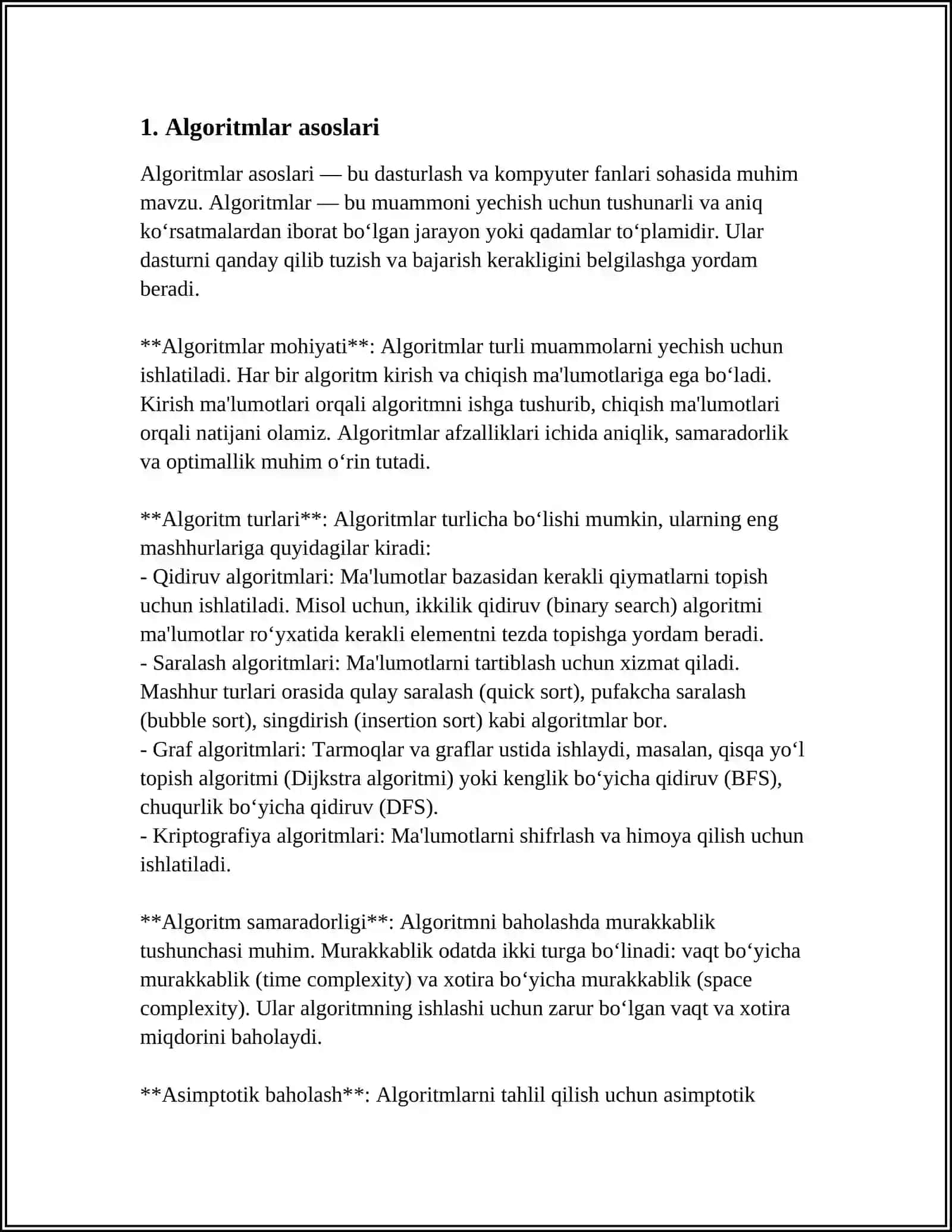 ALGARITM VA DASTURLASH 3