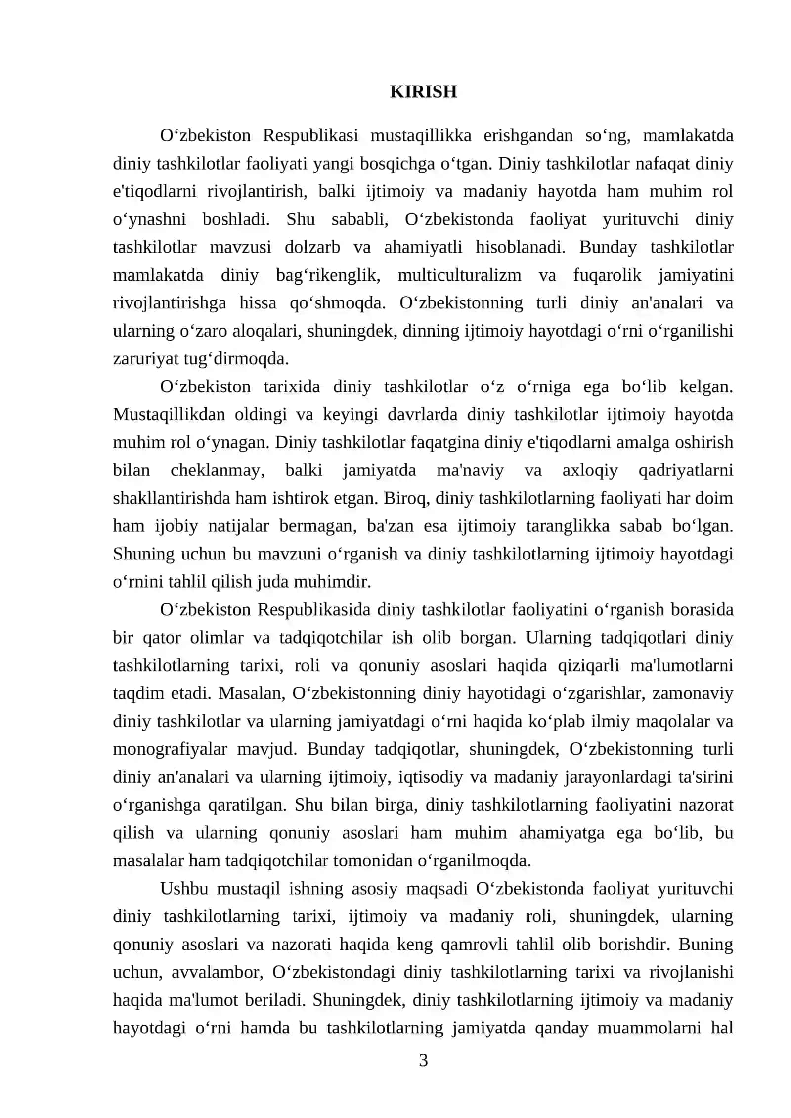 O'zbekistonda faoliyat yurituvchi diniy tashkilotlar 3