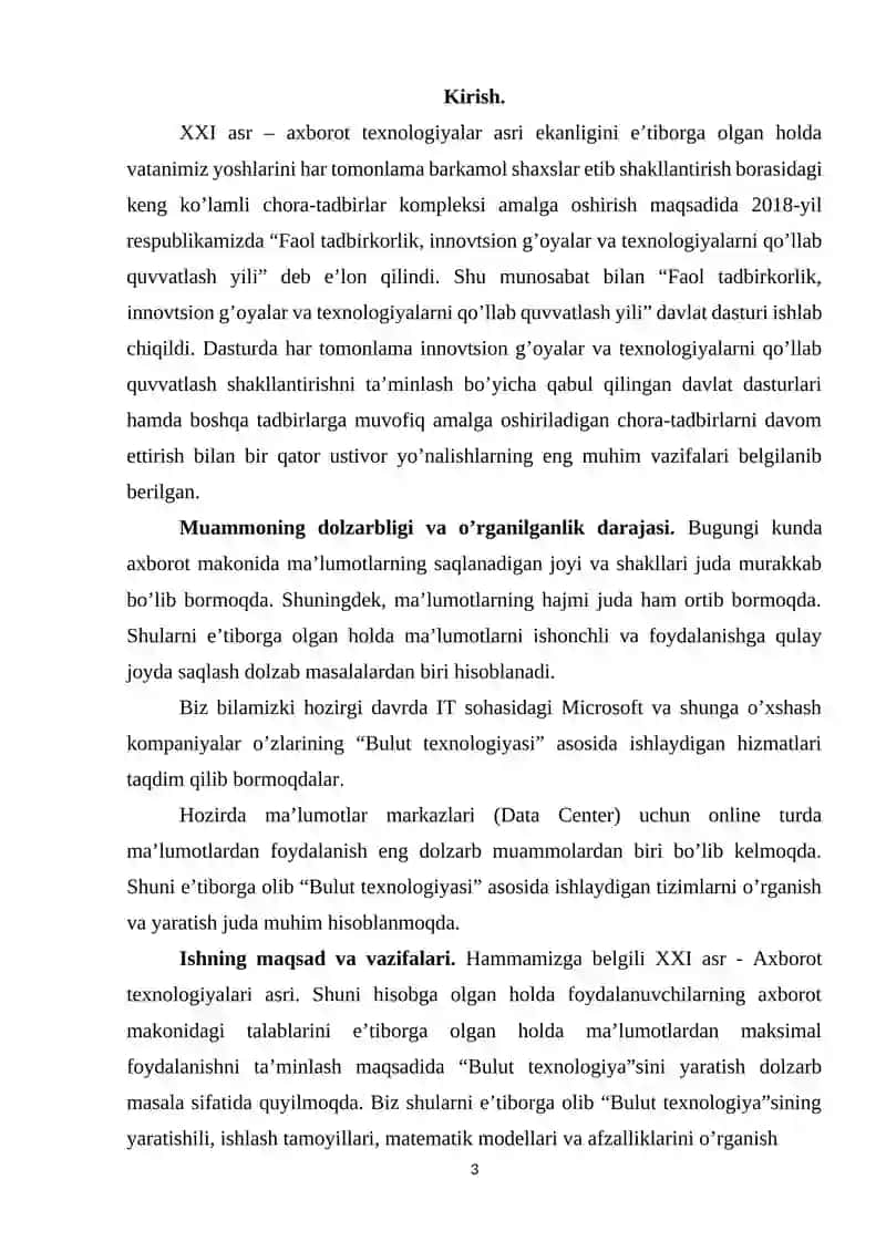 BULUTLI HISOBLASH 3