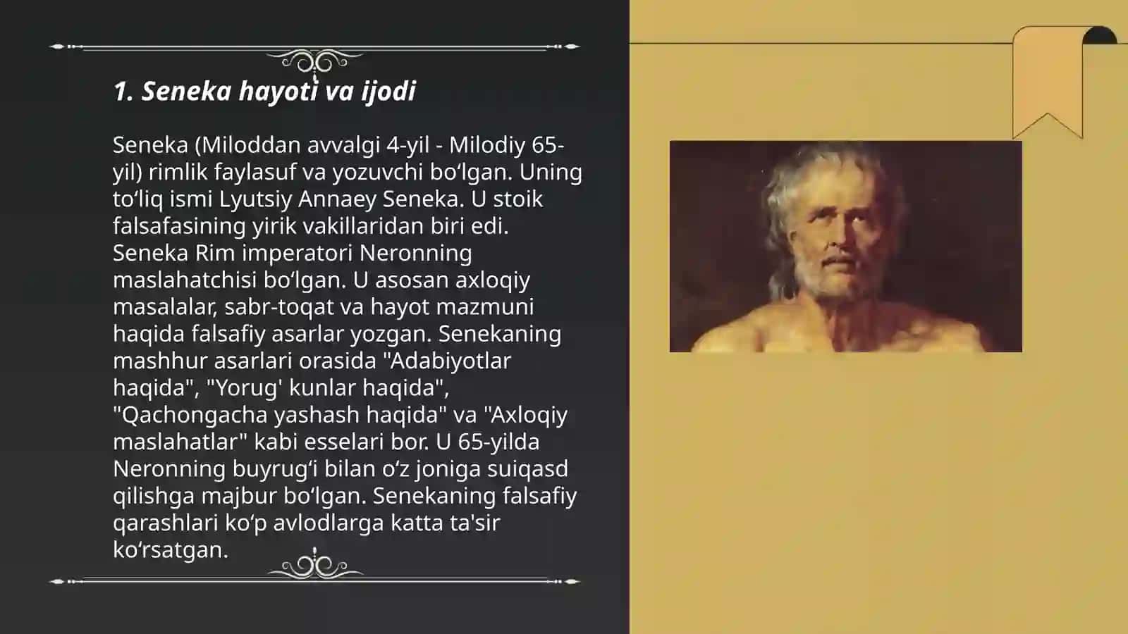 Senekaning "Lutsiliyaga axloqiy xatlari" 3