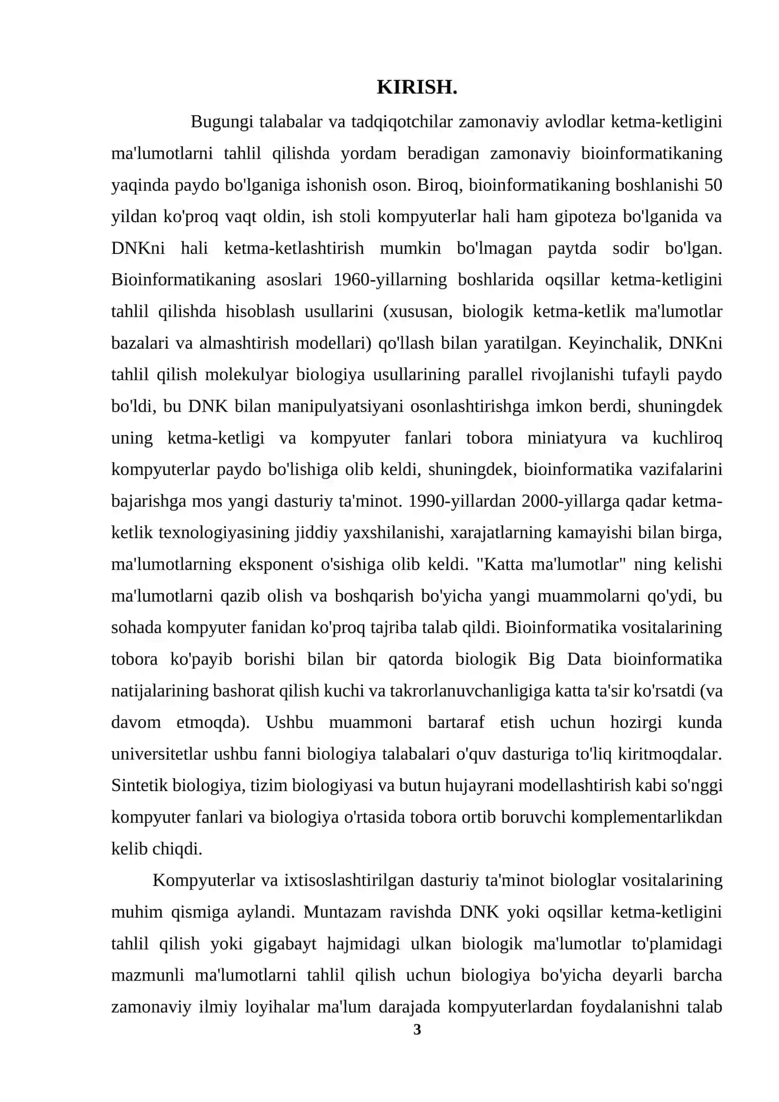 Genomikani o’rganishda bioinformatikaning ro’li 3