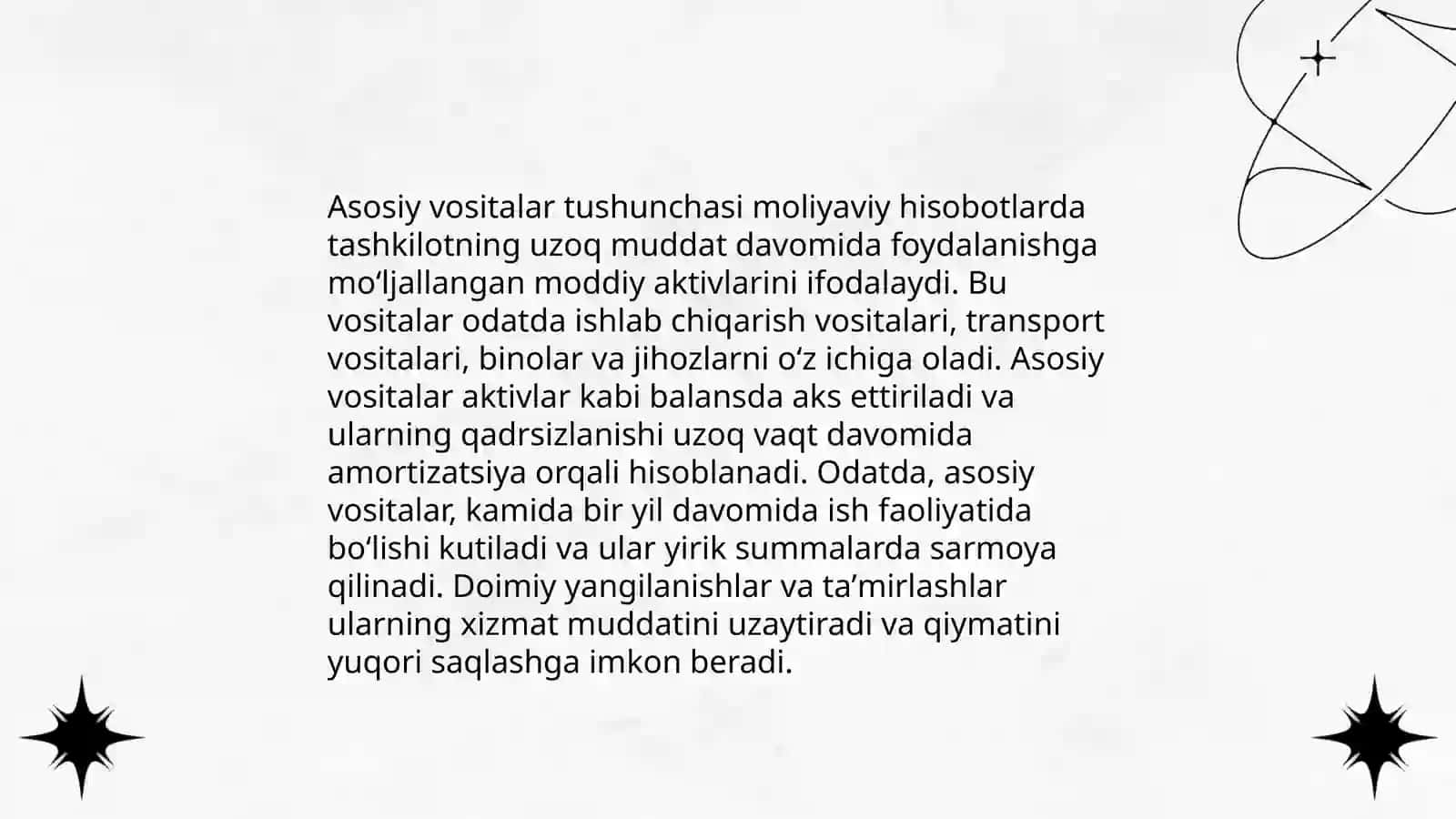 Asosiy vositalarni turkumlash va baholash 3