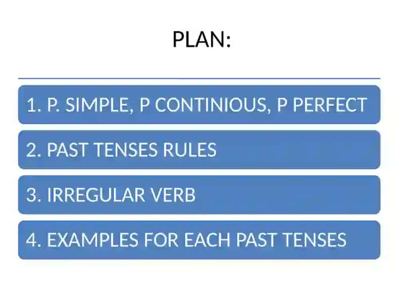 PAST TENSES 3