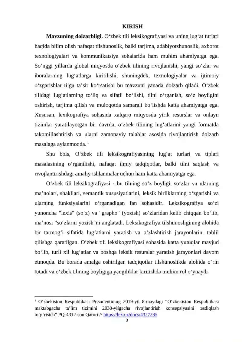 O‘ZBEK TILI LEKSIKASINING TARIXIY TARAQQIYOTI 3