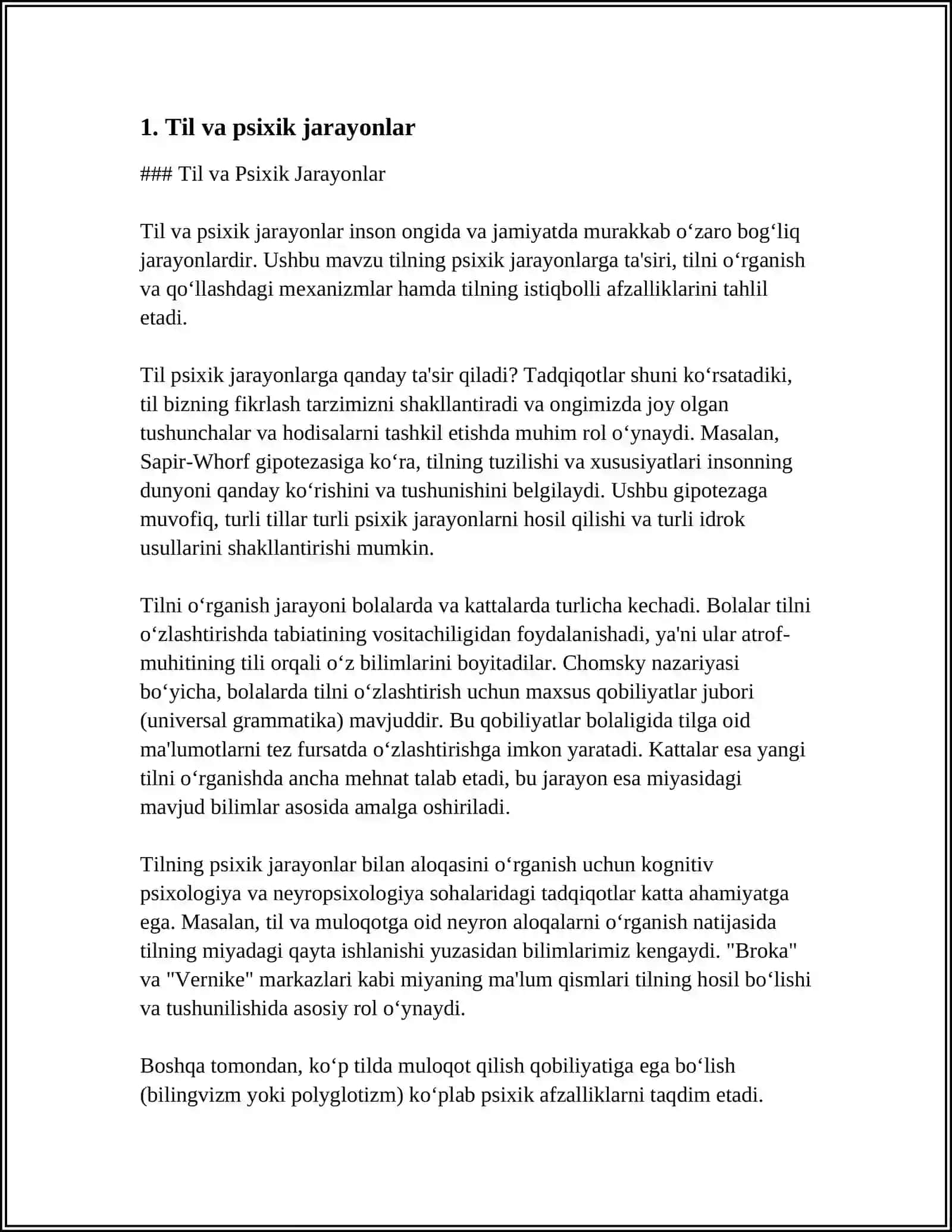 PSIXIK JARAYONLARNI SHAKILLANISHIDA TILNING AHAMIYATI 3