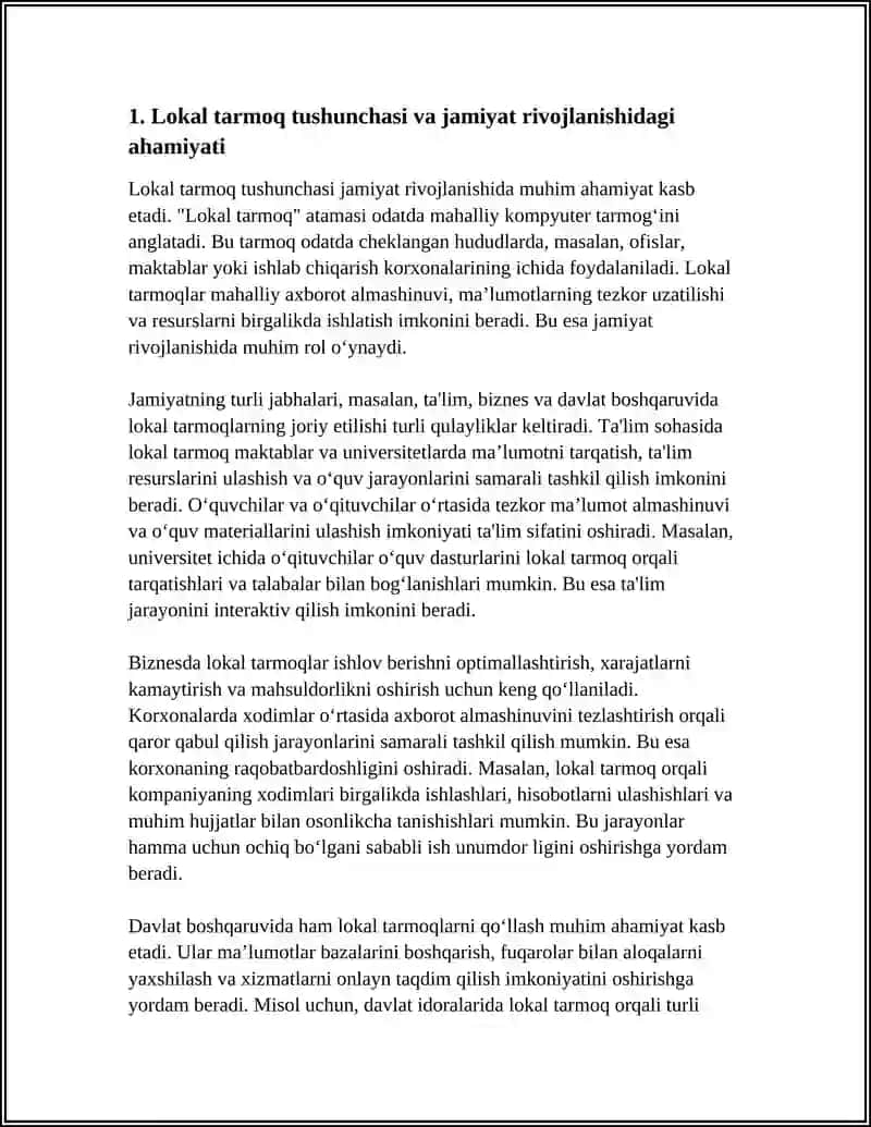 LOKAL TARMOQNING JAMIYAT RIVOJLANISHIDAGI ROLI VA AHAMIYATI 3