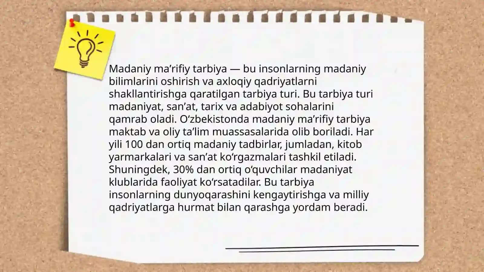 Madaniy maʼrifiy tarbiya 3
