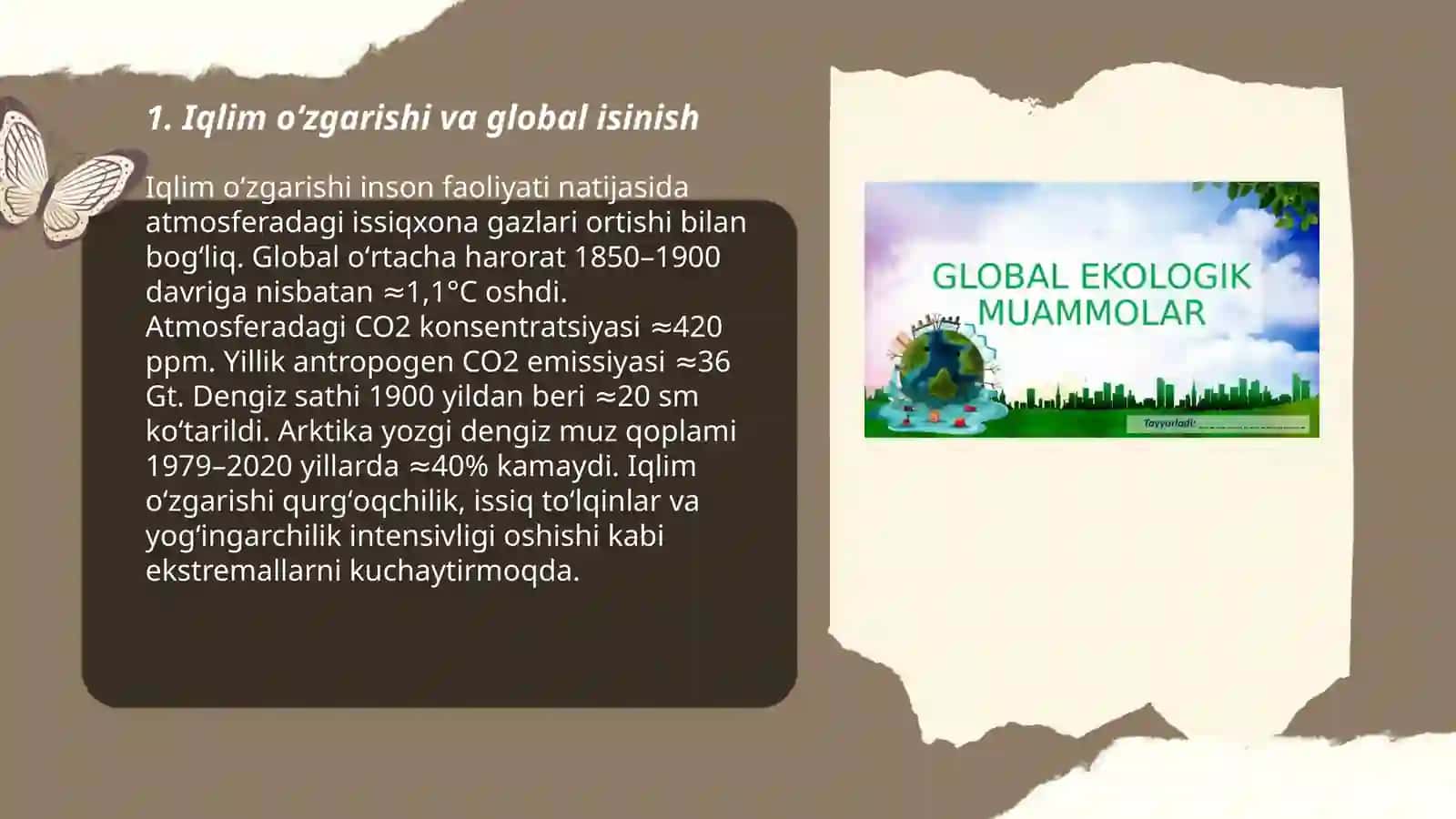 Global ekologik muamolar 3