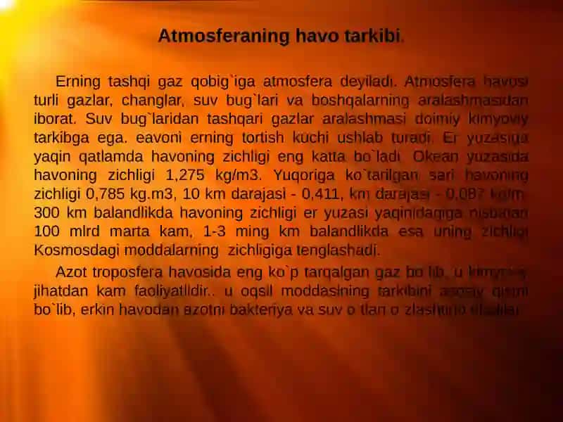 atmosferaning tuzilishi va tarkibi 3