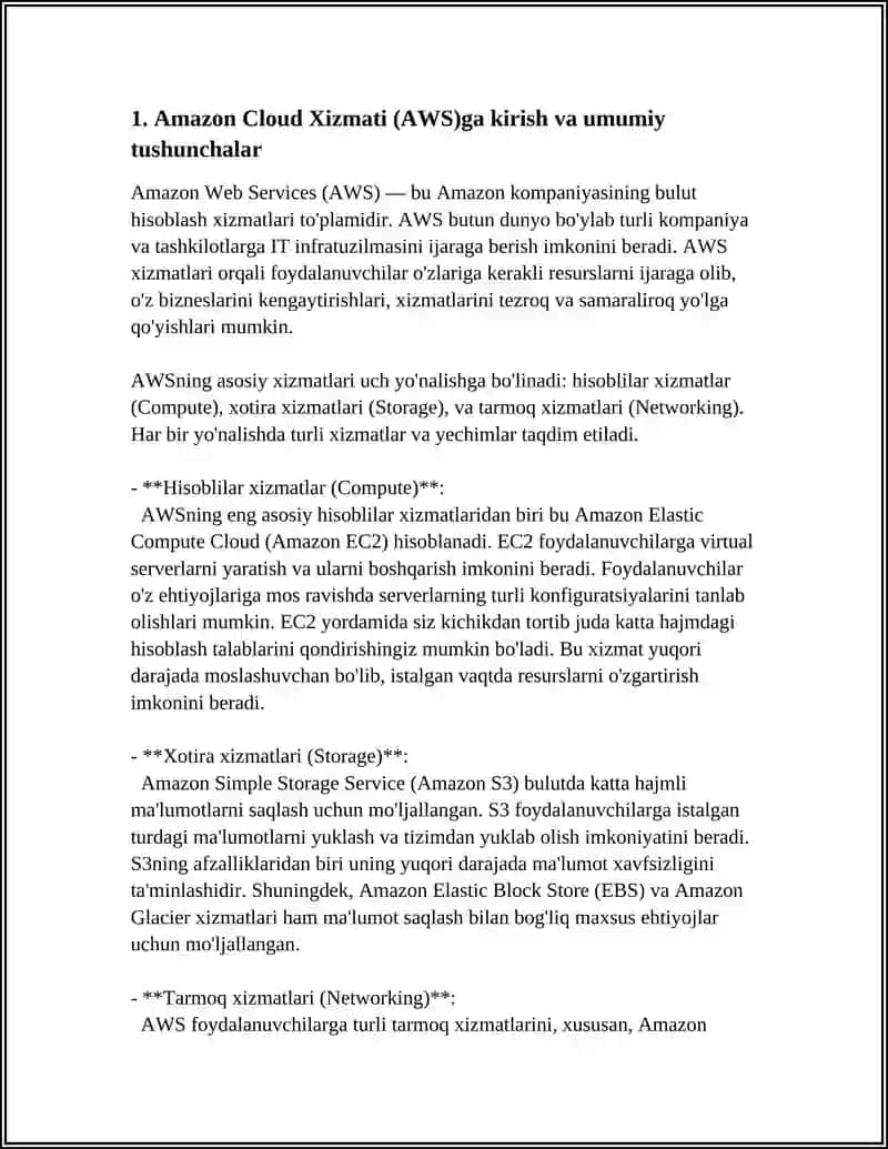 Amazon Cloud Xizmati 3