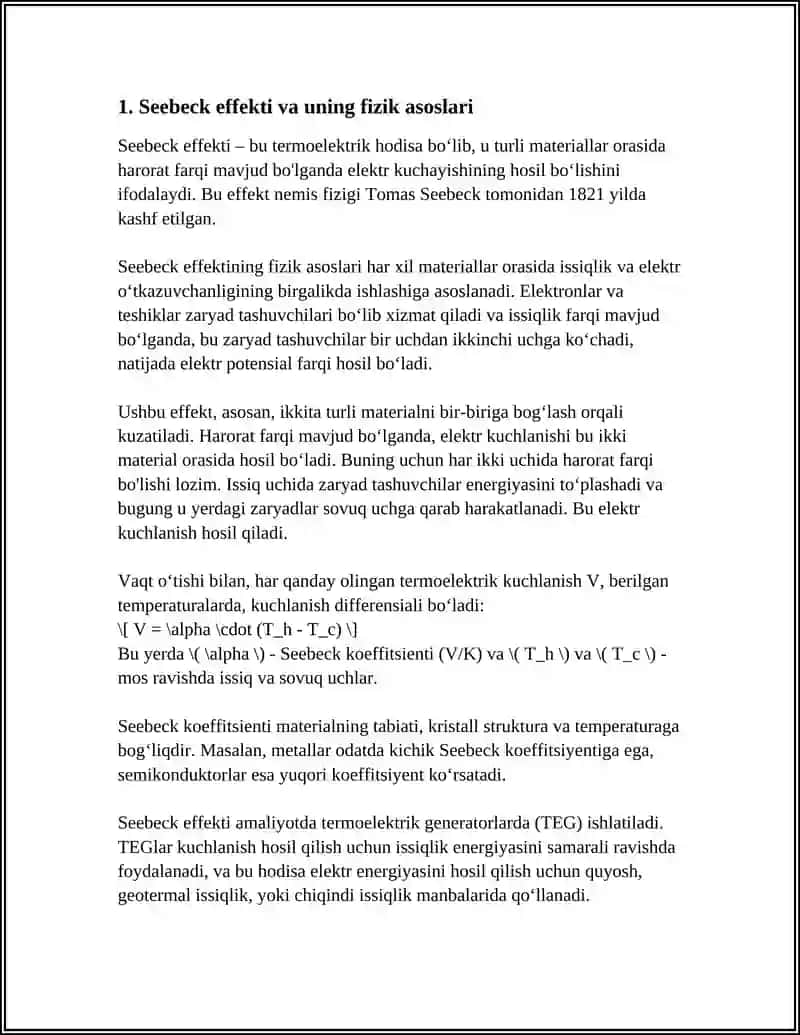 TERMOELIKTRIK HODISALAR 3