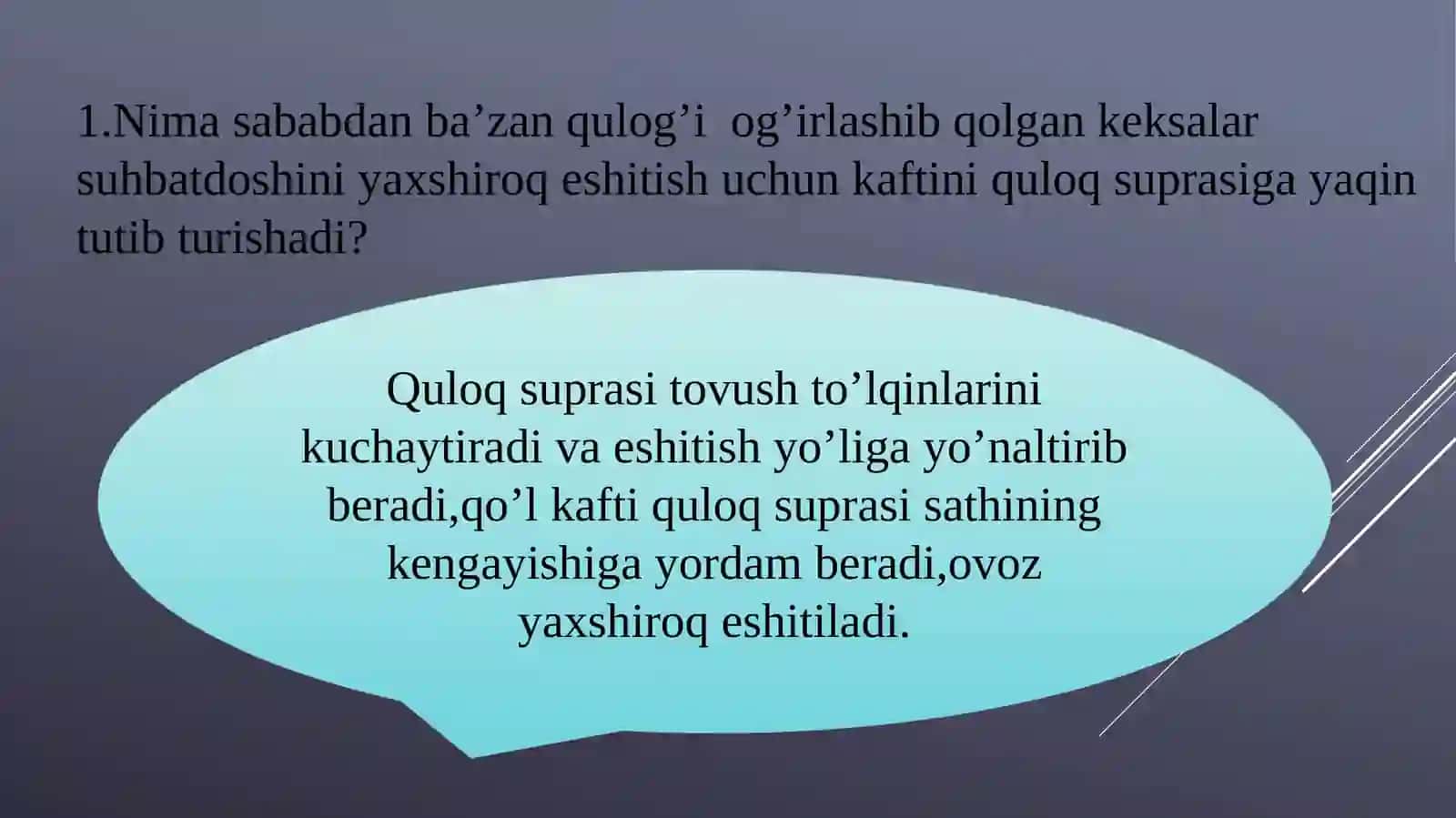 Eshitish organlarining tuzilishi, eshitish gigiyenasi 3