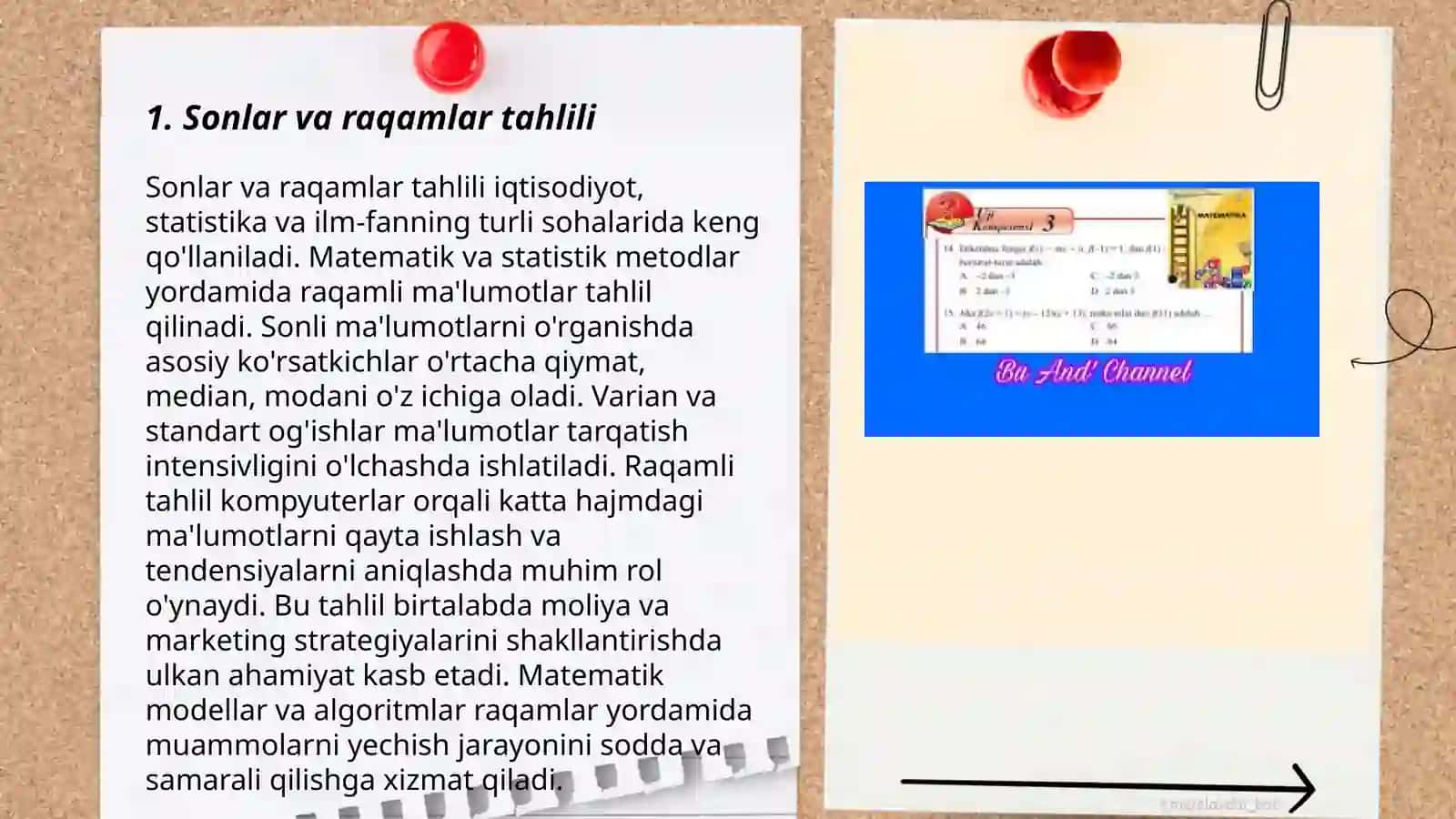 Sonlar va raqamlar tahlili 3