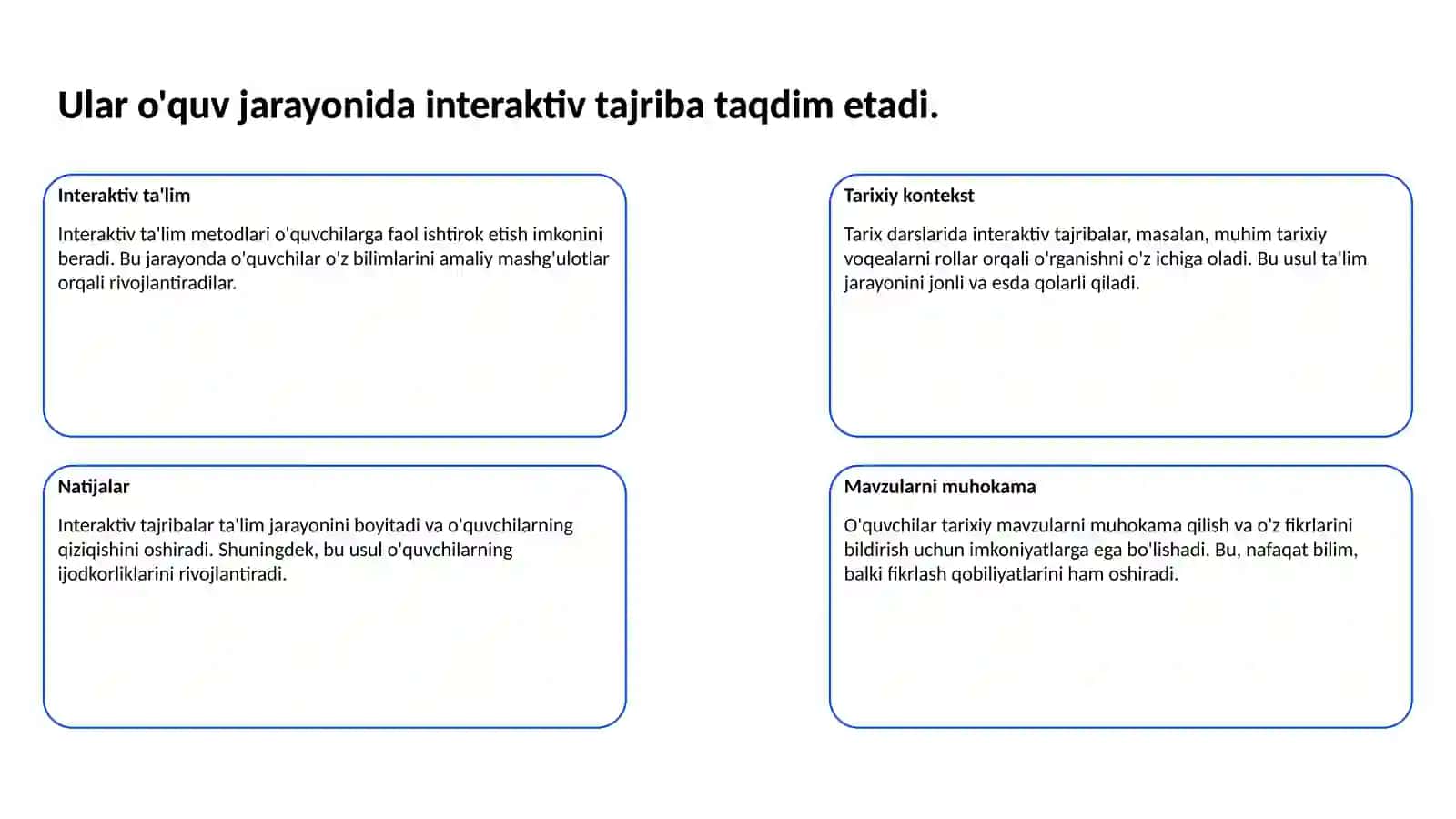 Muzeylarning oʻquv-tarbiyaviy ishlarda tutgan oʻrni 3