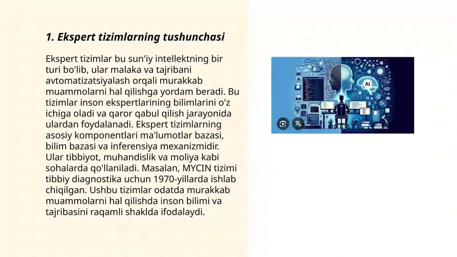 Ekspert tizimlarning tushunchasi 3