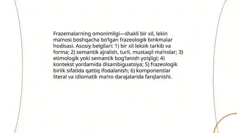 Frazemalarning semantik turlari 3