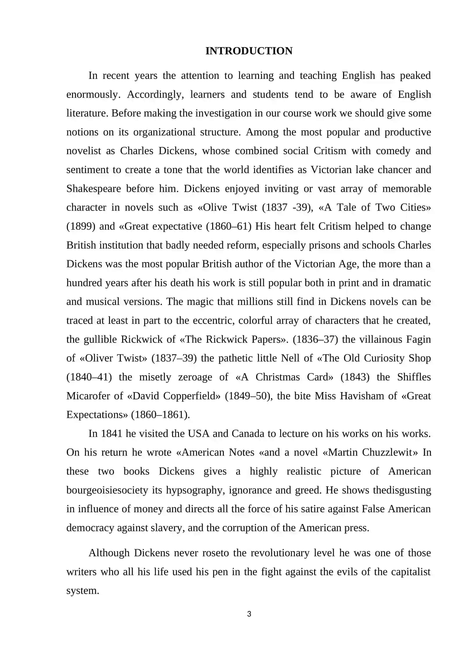 Stylistic features of Charles Dickens’ works 3