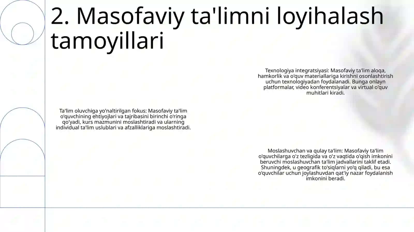 Masofaviy Ta’Limni Tashkil Etish Asoslari 3