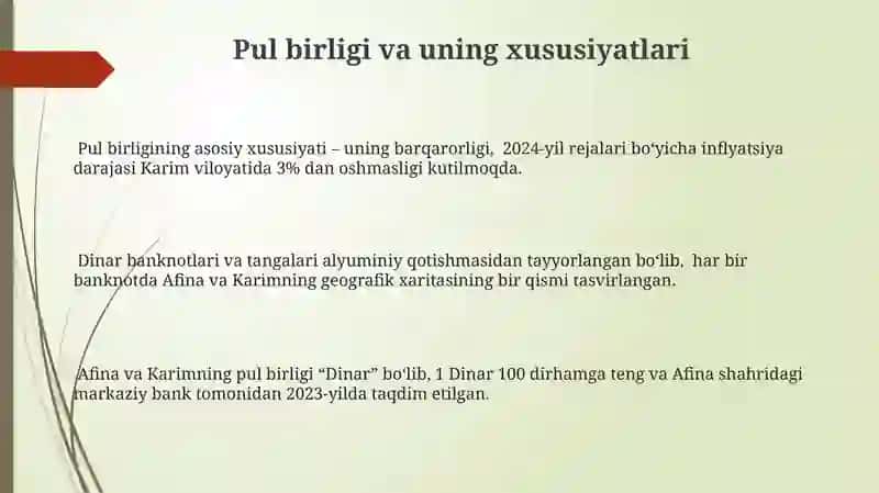 Afina va Karim pul tizimi 3
