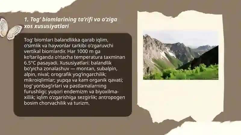 Tog‘ biomlari 3