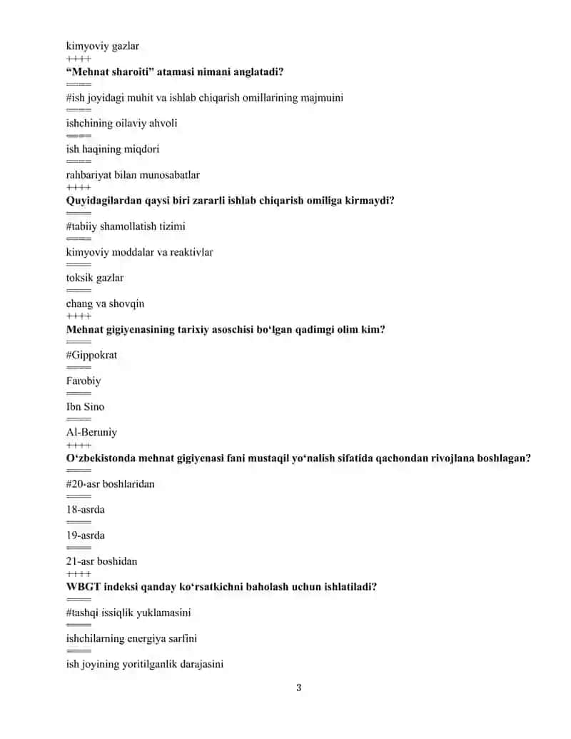 Mehnat gigiyenasi fani 3