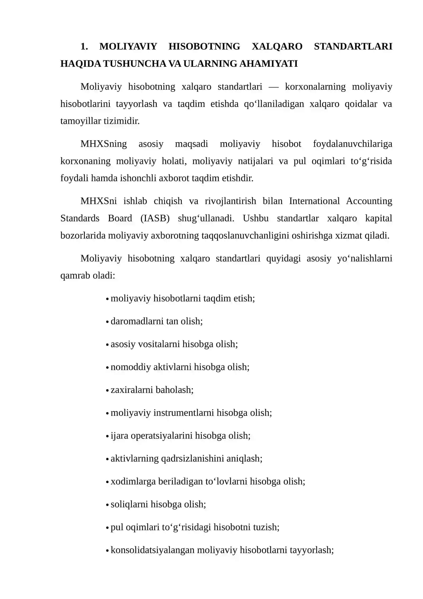 MOLIYAVIY HISOBOTNING XALQARO STANDARTLARI VA AUDITORLIK TEKSHIRUVINING O‘ZARO BOG‘LIQLIGI 3