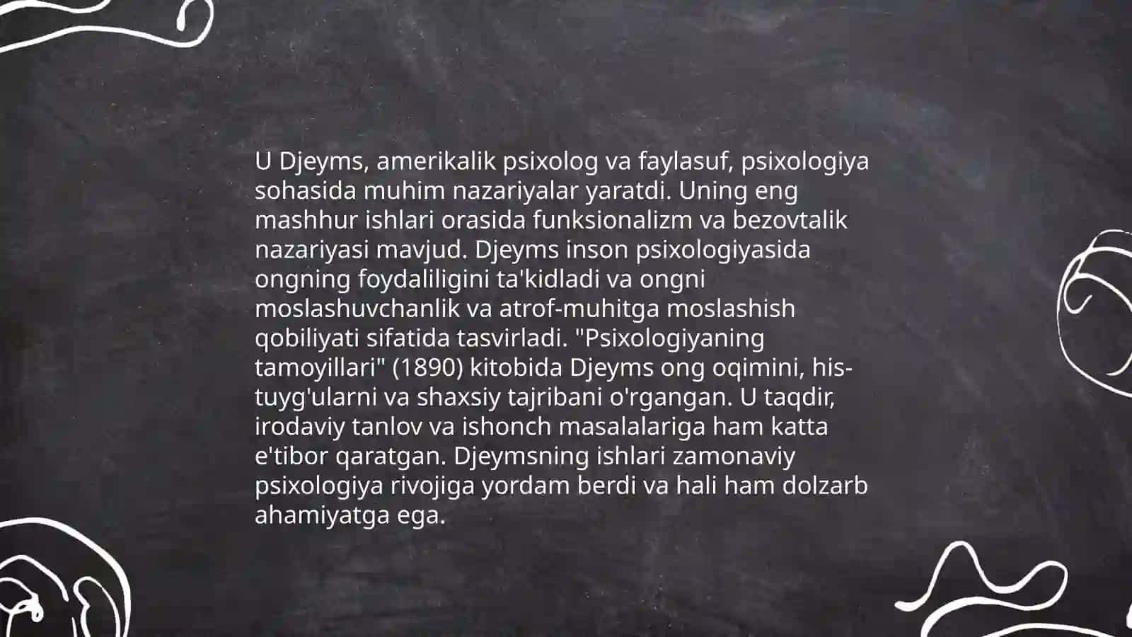U Djeyms pisixalogiyasi va uning tanqidiy talqini 3